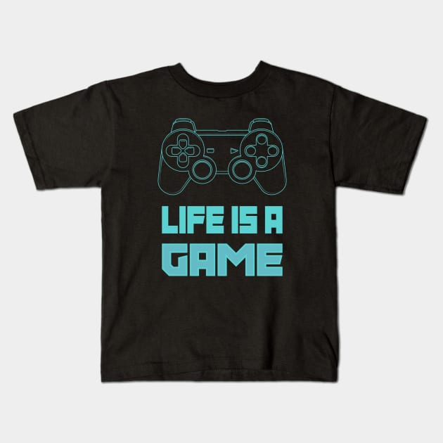 Life is a game. Kids T-Shirt by art object